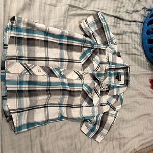 Plaid Button Down Shirt for Kids